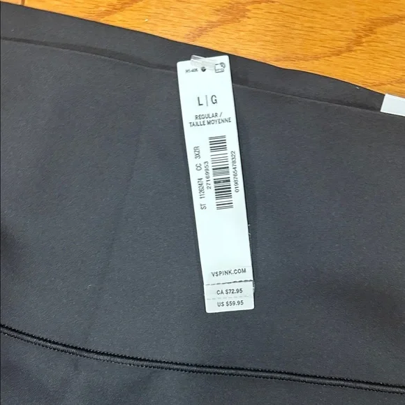 NWT- PINK Victoria's Secret Black Flare Leggings - Picture 4 of 11